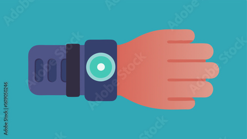 Comfort Fit A closeup of the device on a wrist highlighting its soft materials and ergonomic design for allday wear.