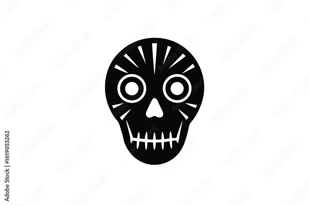 Obraz premium voodoo skull vector icon