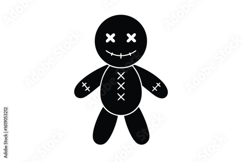 voodoo doll vector icon