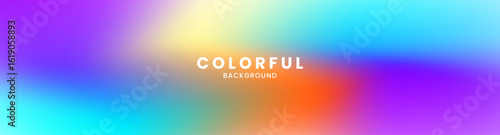 Colorful abstract background with vibrant gradient colors effect like fuzz or clouds decoration. Modern graphic design element blurred lights style concept for web, art, flyer, card, or brochure cover