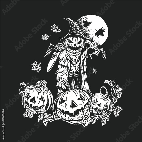 Pumpkin Scarecrow Halloween Season jack o lantern