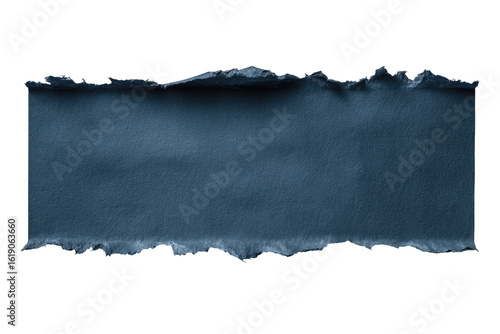 Dark blue ripped paper banner