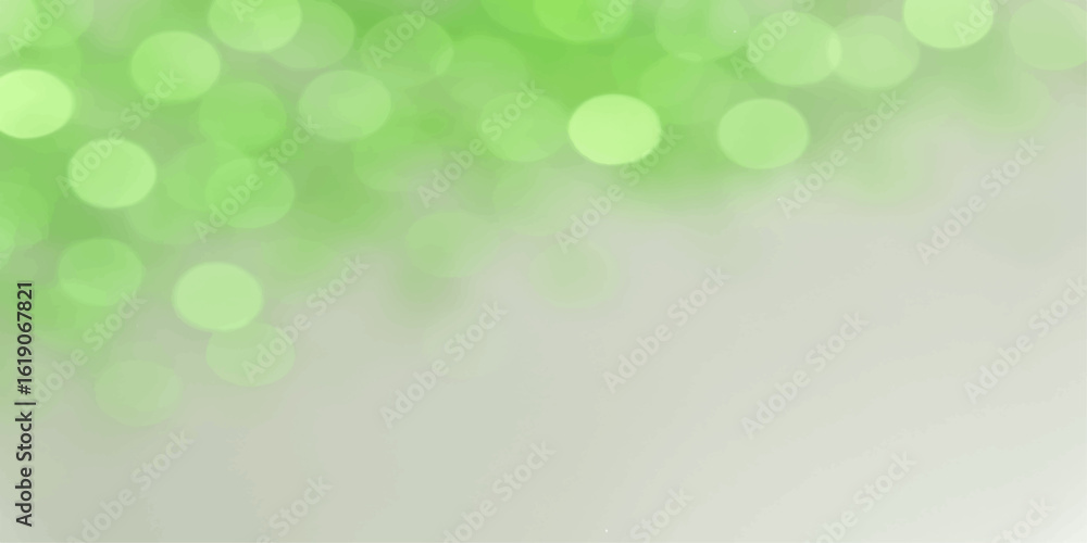 Obraz premium Light Green Abstract Bokeh Background with Soft Glow and Faded Nature Blur Texture