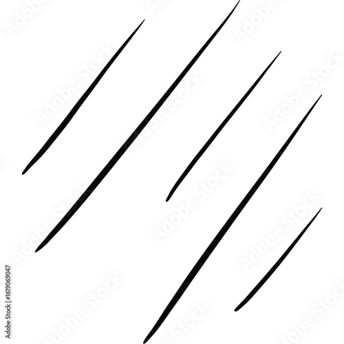 Hand Drawn Diagonal Sketch Lines Doodle