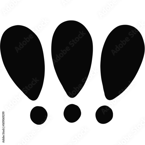 Bold Cartoon Exclamation Marks – Comic Emotion Symbol