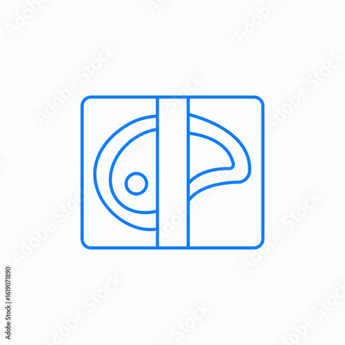 canned meat icon sign vector