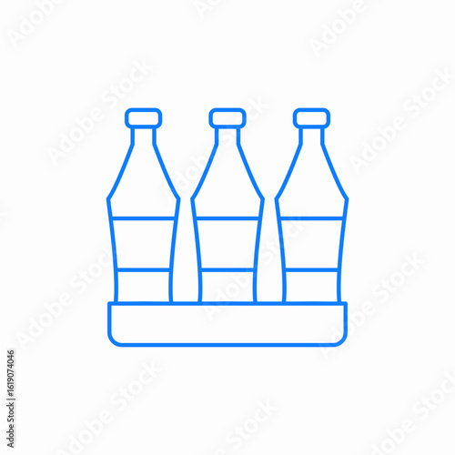 bottled drinks icon sign vector