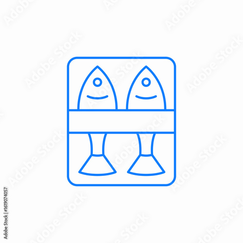 canned fish icon sign vector
