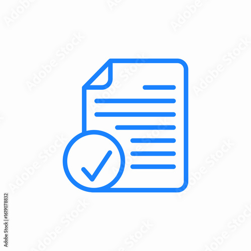 document check icon sign vector