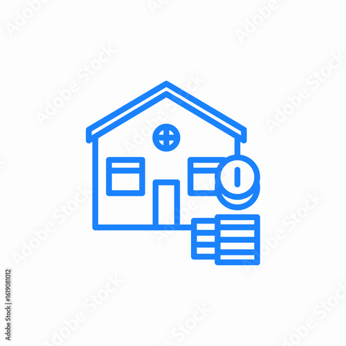 saving home house icon sign vector