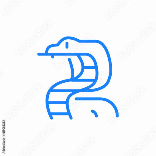 cobra snake icon sign vector
