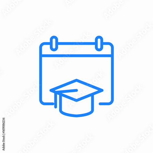 graduation day icon sign vector