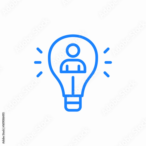 innovative person icon sign vector