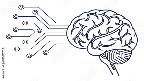 Brain-Computer Interfaces, Digital Art, Future Landscapes, Modern Environment, Conceptual Viewpoint