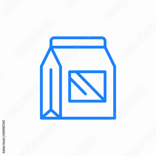 milk box icon sign vector