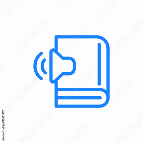 audio book icon sign vector