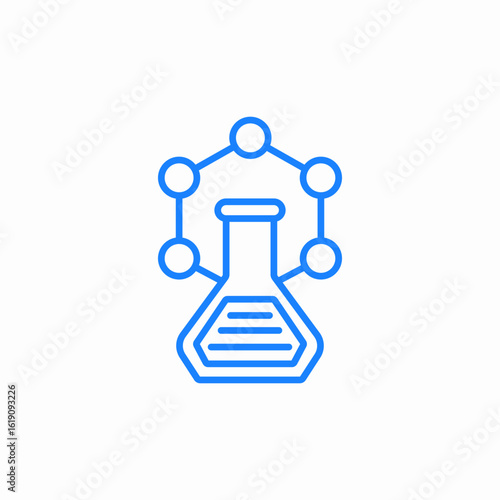 chemical compound analysis icon sign vector
