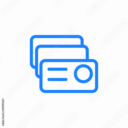 credit card bank card icon sign vector