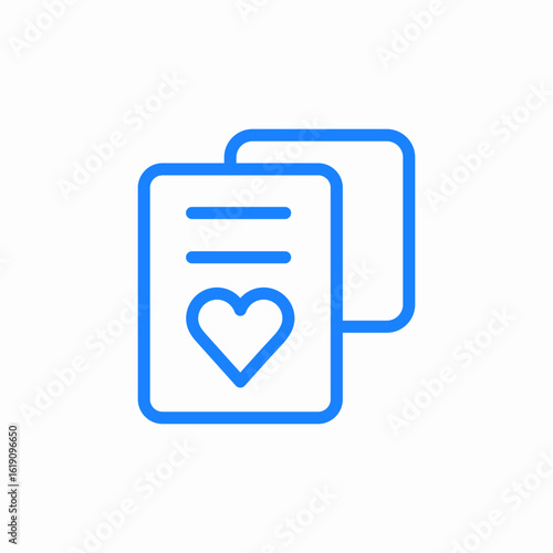 medical record history icon sign vector