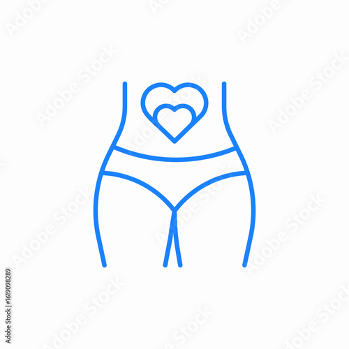 womans health icon sign vector