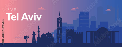 The Tel Aviv Skyline represents a Vibrant and Diverse City Located in Israel, full of life