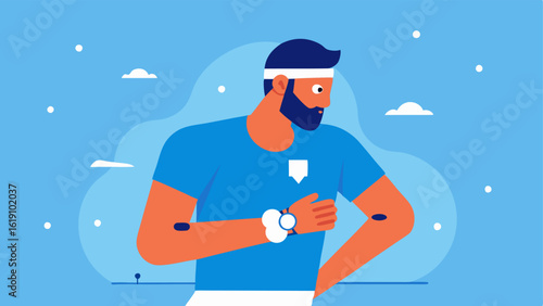 Feedback Loop An athlete adjusting their smarch to track recovery metrics while in a cryotherapy session denoting technologys role in performance recovery.