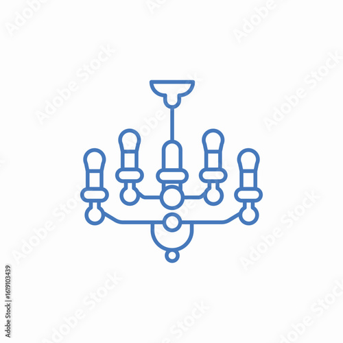 ceiling light fixture icon sign vector