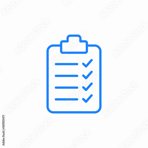 checklist clipboard icon sign vector