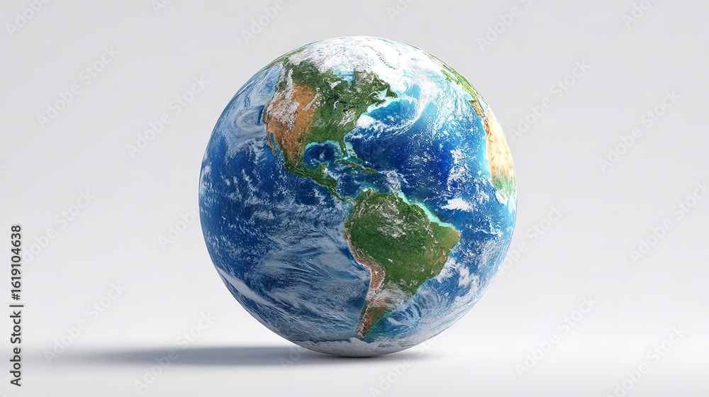 Fototapeta premium Earth Day concept on white background isolated