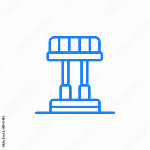 industrial support structure icon sign vector