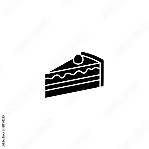 Vector illustration of a cake slice