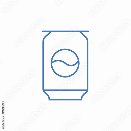 soda can beverage icon sign vector