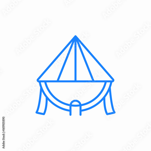 traditional hat icon sign vector