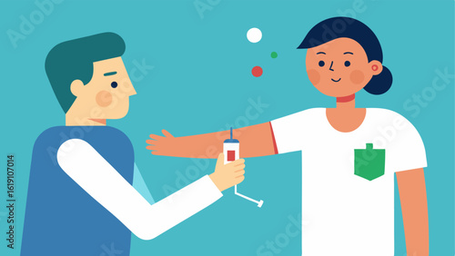 Cellular Injection A healthcare professional administering a regenerative cell injection into the patients arm. The setup includes syringes labeled with regenerative agents and a