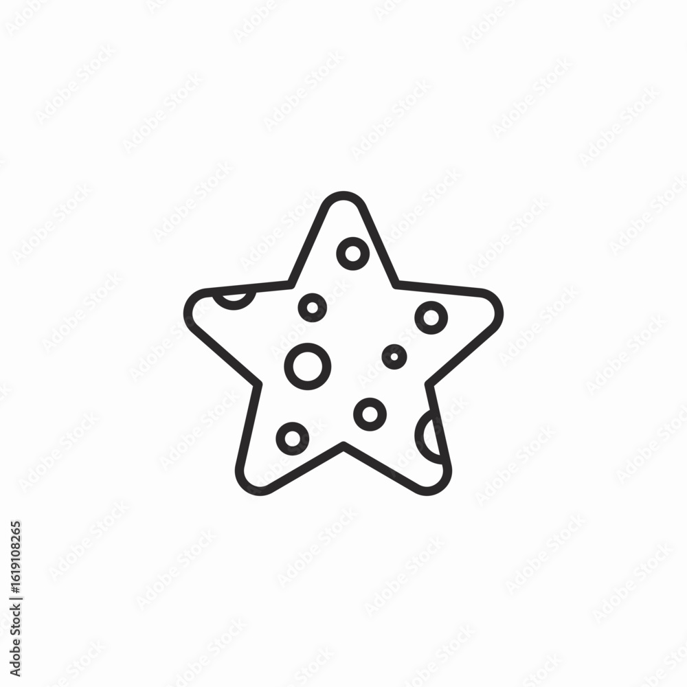 sea star icon sign vector sea star icon sign vector