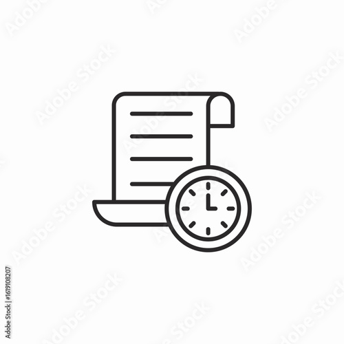 scheduled task icon sign vector