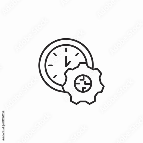 schedule management icon sign vector