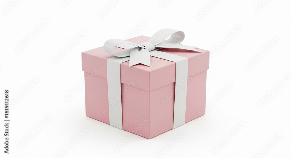 Obraz premium pink gift box