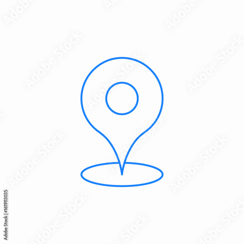 geolocation map marker icon sign vector