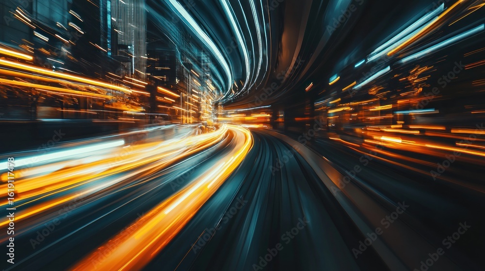 Obraz premium Night city lights