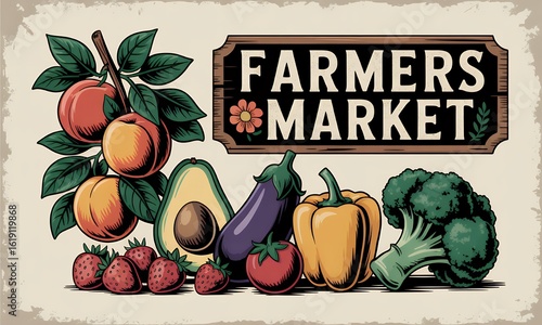 Fresh Produce from the Market Fruits and Vegetables