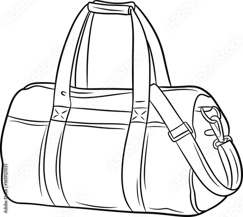 Durable, versatile, and stylish duffel bag for travel, gym, and everyday use, perfect for carrying essentials, zipper closure, shoulder strap