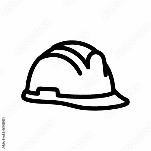 hard hat isolated on white
