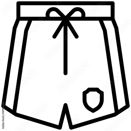 shorts icon for football, business, website, application, printing, document, poster design, etc
