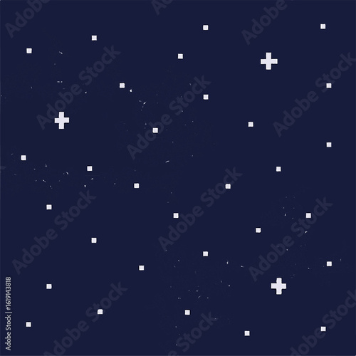 Pixel background starry sky vector
Background in style pixel art vector eps