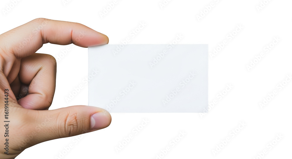 Obraz premium Hand holding a blank business card
