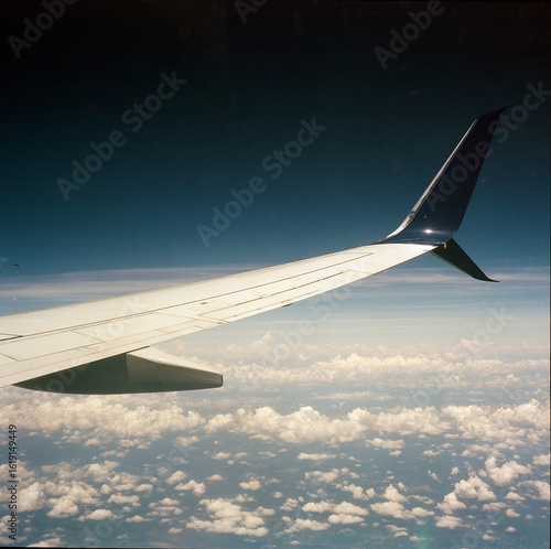 view from airplane window
