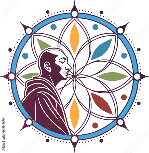 ✅ 🧘‍♂️ ZEN MASTER VIBES 🌈 — A soulful fusion of mindfulness and sacred geometry, this spiritual mandala radiates calm and wisdom. Download now & elevate your creative soul!