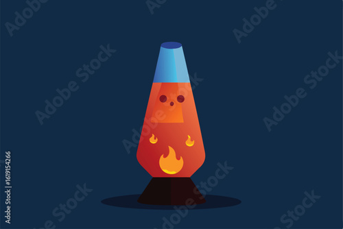 lava lamp ghost forming faces  .eps