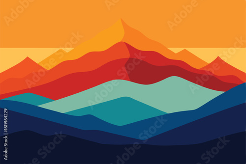 vector illustration of mountains